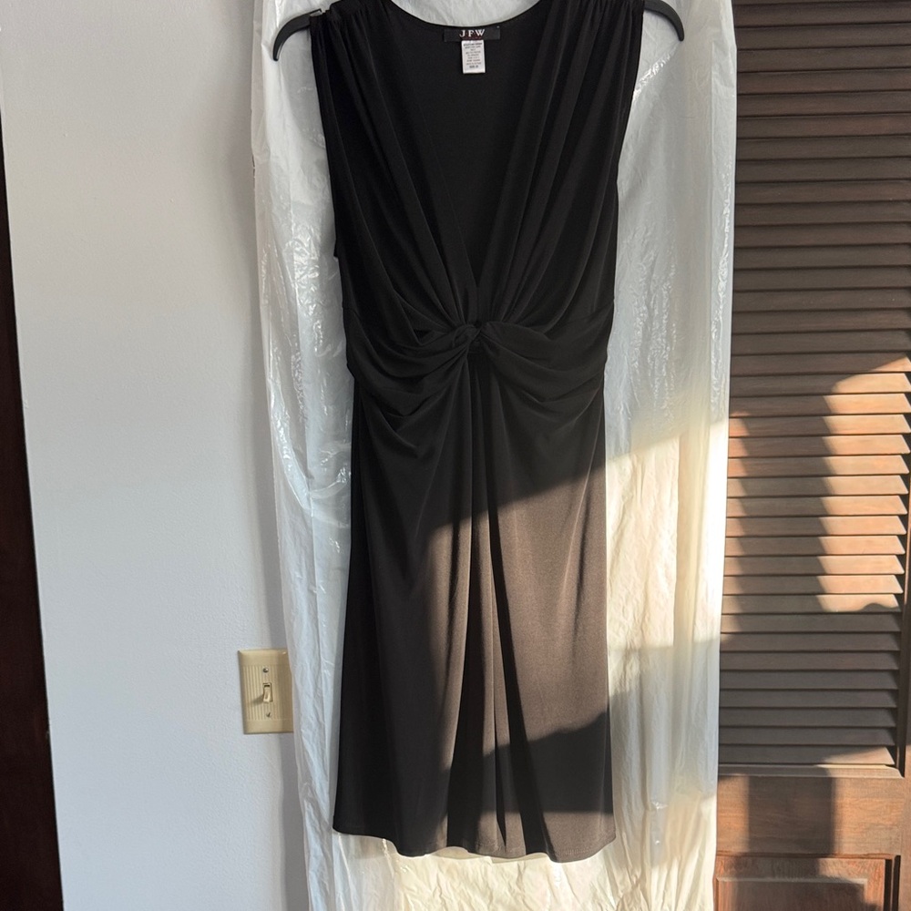 J. Crew Black Midi Dress